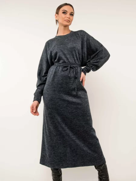 Сукня міді RiMari темно-синій віскоза/поліестер синя