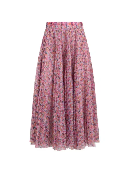 Fustă midi Philosophy Di Lorenzo Serafini cu model floral cu imagine roz