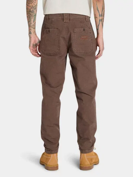 Повседневные брюки Timberland из канваса коричневые