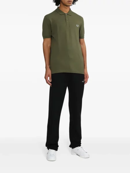 Tricou polo Fred Perry cu autograf verde