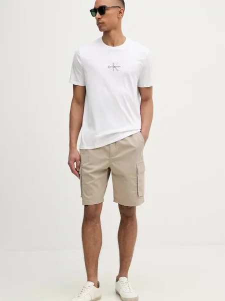 Calvin Klein Jeans tričko pánske biela