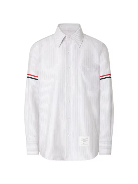 Cămașă Thom Browne din țesătură twill gri