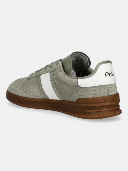 Semišové tenisky Polo Ralph Lauren Htr Aera zelená