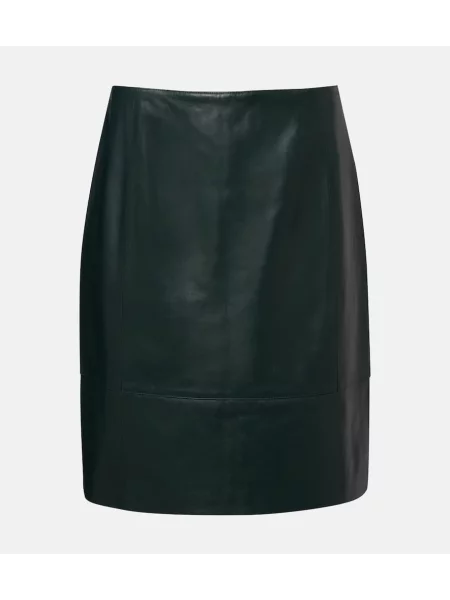 Fustă din piele Vince verde