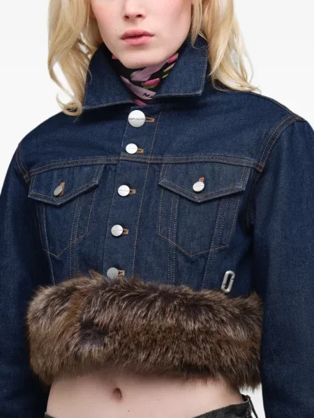 Fular Marc Jacobs de mătase cu model floral negru