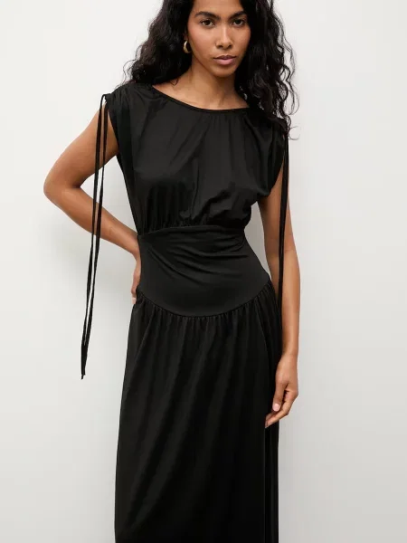 Answear.LAB sukienka z wiskozą czarna