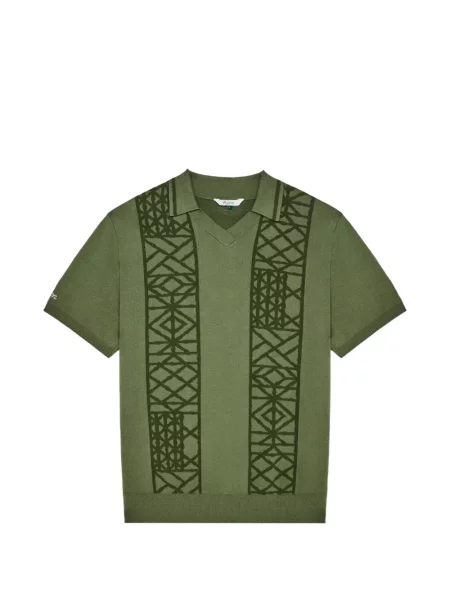 Golf golf polo Malbon Golf zielone