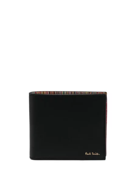 Portofel Paul Smith din piele cu imagine negru