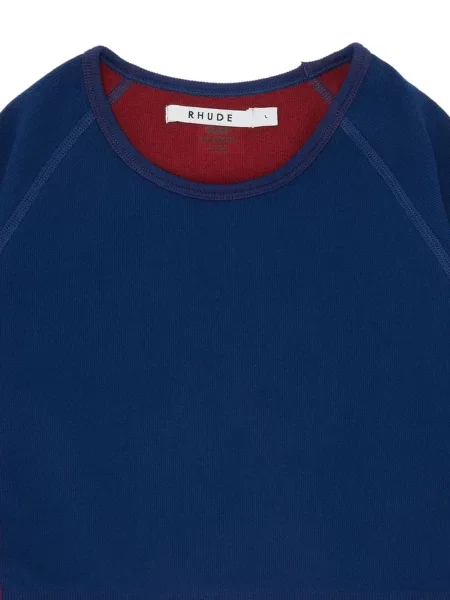 Decupat top Rhude cu imagine albastru