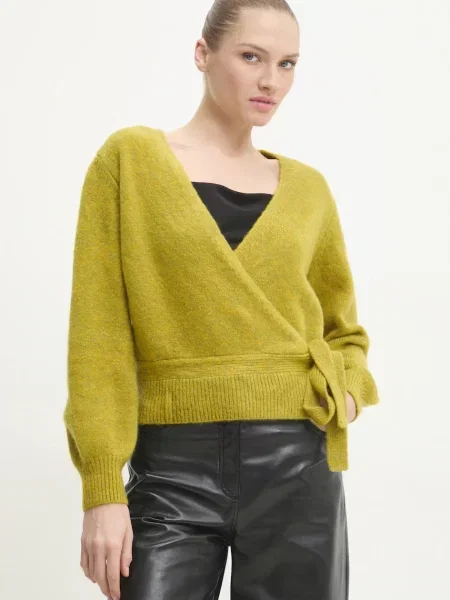 Vuneni pulover Answear Lab zelena