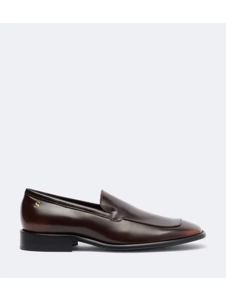 Pantofi loafer Acne Studios din piele maro