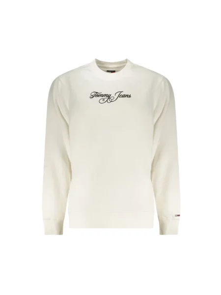 Bluza Tommy Jeans z długim rękawem biała