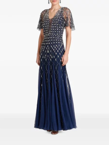 Rochie maxi Temperley London albastru