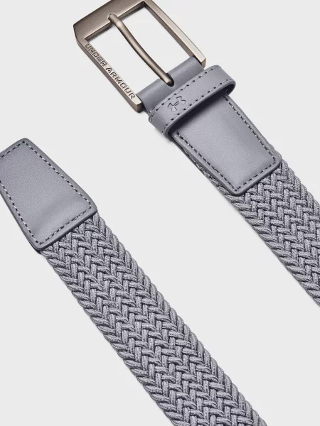 Плетений гольф ремінь Under Armour сірий