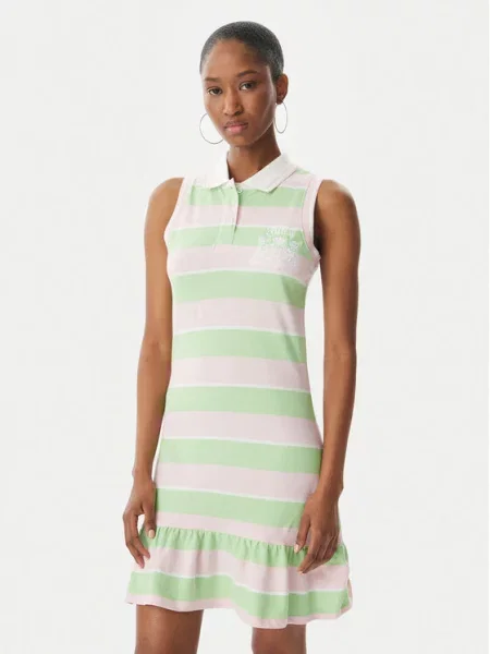 Juicy Couture Лятна рокля Juicy Peplum зелен
