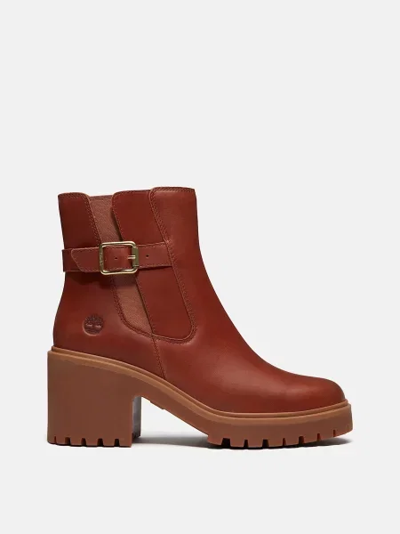 Ботильйони Timberland шкіра/текстиль коричневий