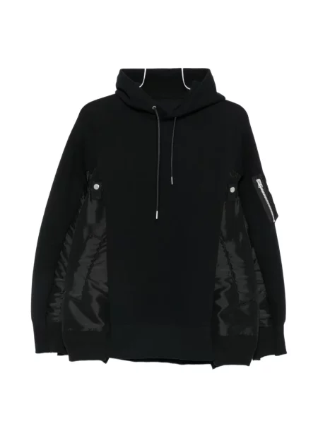 Hanorac cu glugă Sacai negru