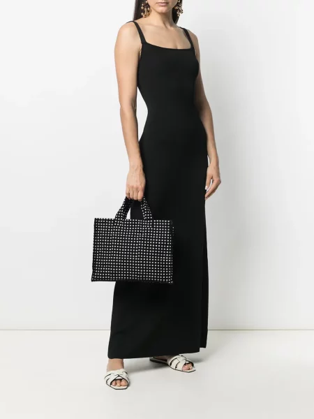 Geantă shopper 10 Corso Como cu buline cu imagine negru