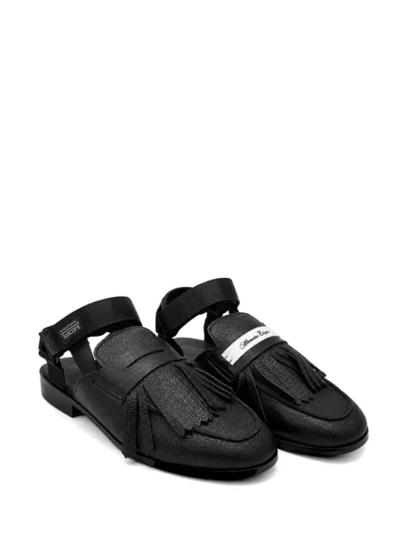 Sandale Bed J.w. Ford din piele de căprioară negru