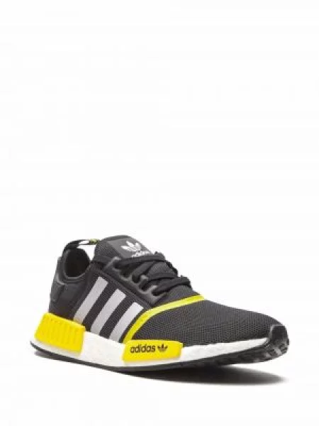 Legginsy Adidas z logo zamszowe do biegania szare