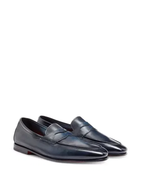 Pantofi loafer Santoni albastru