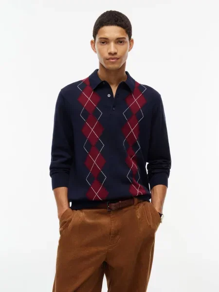 TOMMY HILFIGER Pulóver tengerészkék / sötétvörös kék