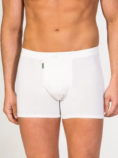 Zd ZERO DEFECTS Boxeri Heracles Soy fiber natural alb