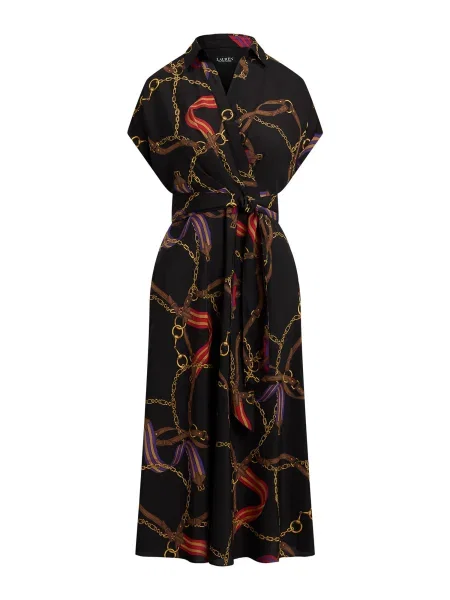 Lauren Ralph Lauren Rochie galben miere / mov lavandă / roșu cranberry negru