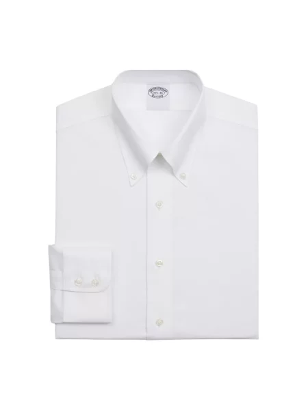 Koszula Brooks Brothers biznesowa z twillu biała