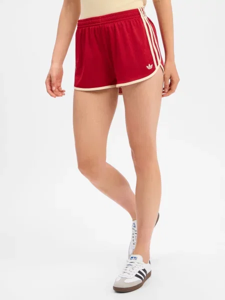 Adidas Originals spodenki sportowe Kobiety Sztuczne włókno S czerwony