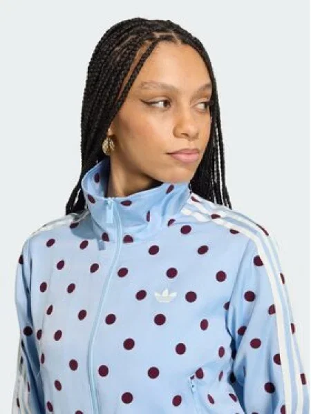Jacket adidas Satin Polka Dots Tt Track Top Clear Sky XS plava