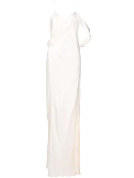 Rochie Michelle Mason de mătase alb