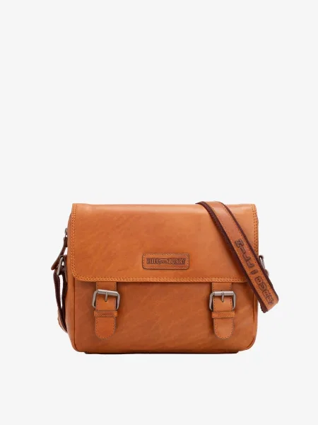 Кожаная сумка кросс-боди Hill Burry коричневая
