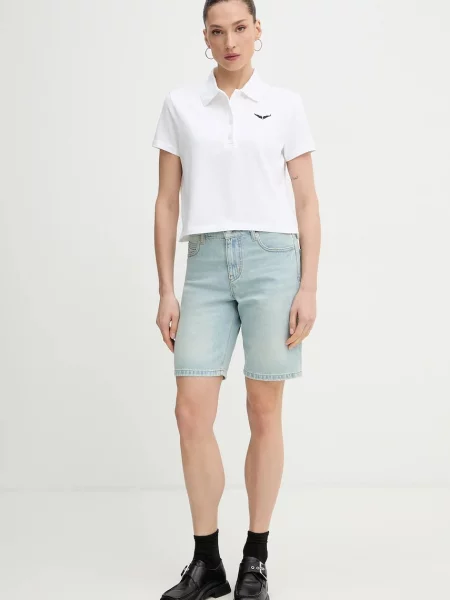 Rifľové krátke nohavice ZADIG&VOLTAIRE modrá