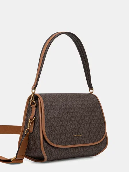 MICHAEL Michael Kors crossbody torbica iz umetnega usnja Holmes rjava