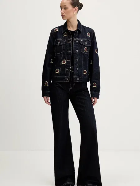 Jeans jakna Tommy Jeans mornarsko modra