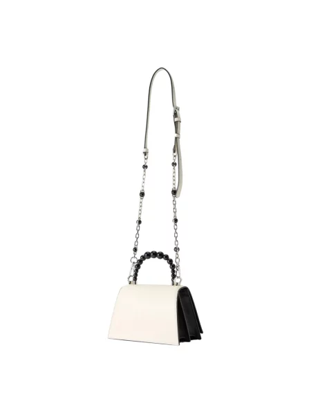 Karl Lagerfeld torebka crossbody skórzana K/SIGNATURE beżowa