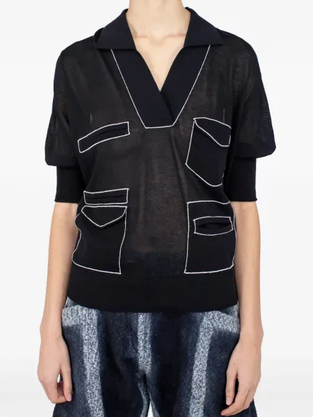 Koszulka polo Kiko Kostadinov czarna