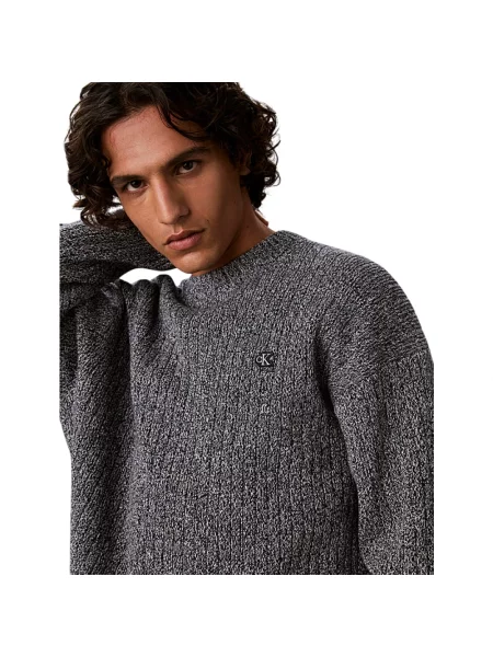 Dzianinowy sweter Calvin Klein szary