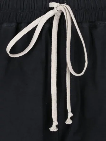 Δερμάτινα σορτς Rick Owens με κορδόνι μαύρο