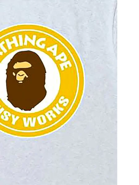Тениска A Bathing Ape® с кръгло деколте сиво