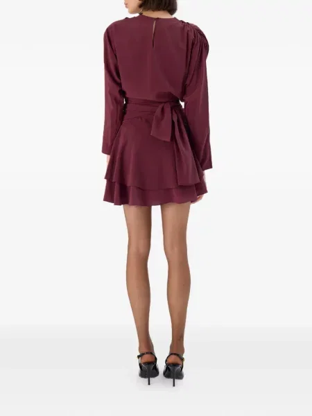 Rochie mini Occleus drapată roșu