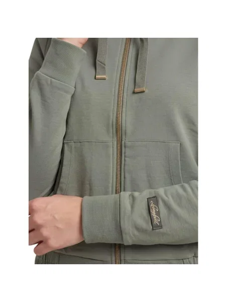 Mikina Leone 1947 s vysokým golierom zelená