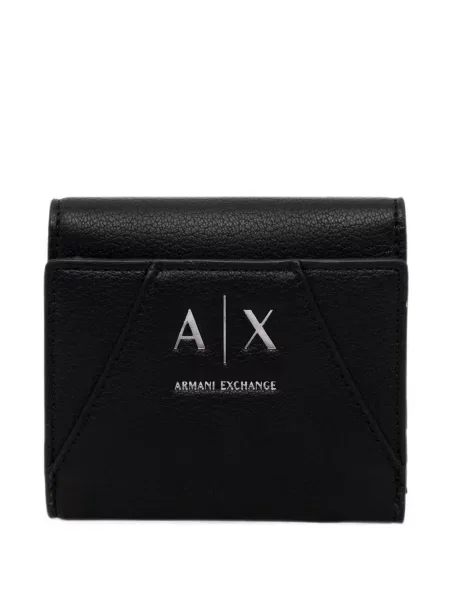 Portofel Armani Exchange cu autograf negru