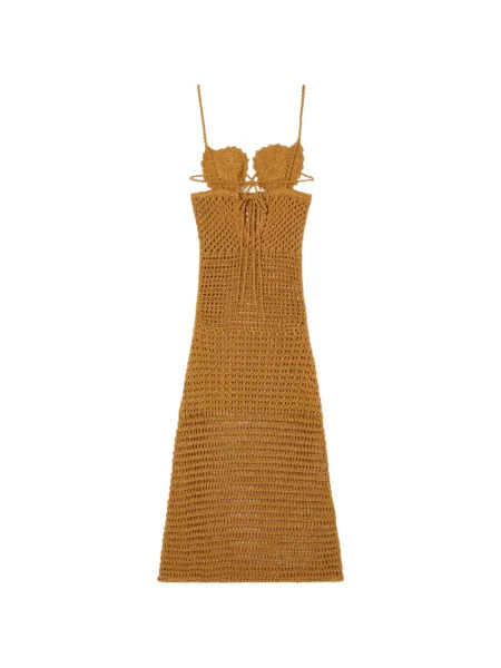Rochie maxi Alanui tricotate maro