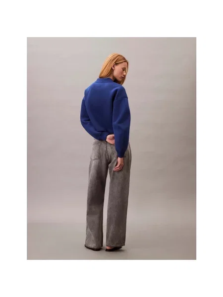 Geacă de blugi Calvin Klein Jeans albastru