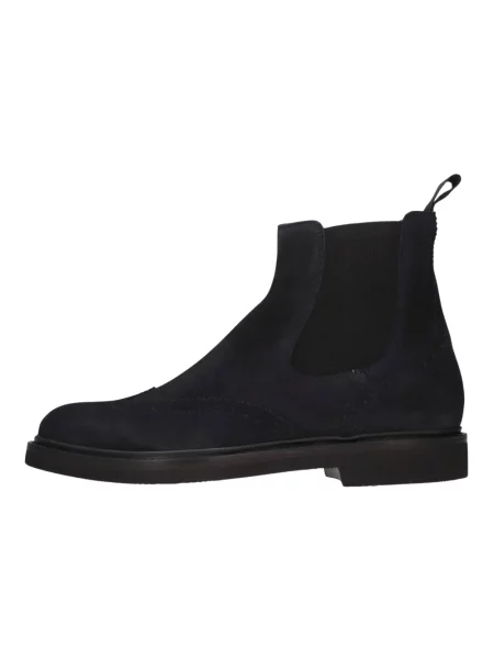 Buty do kostki Ortigni skórzane niebieskie
