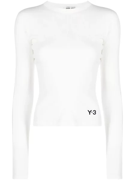 Tricou Y-3 cu imagine alb
