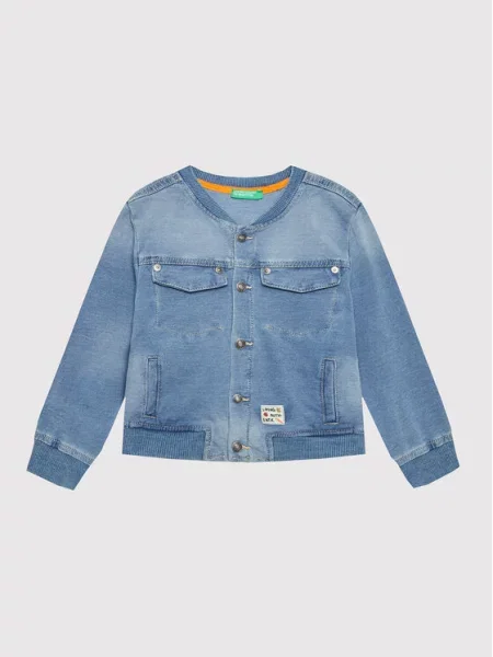 United Colors Of Benetton Kurtka bomber niebieski
