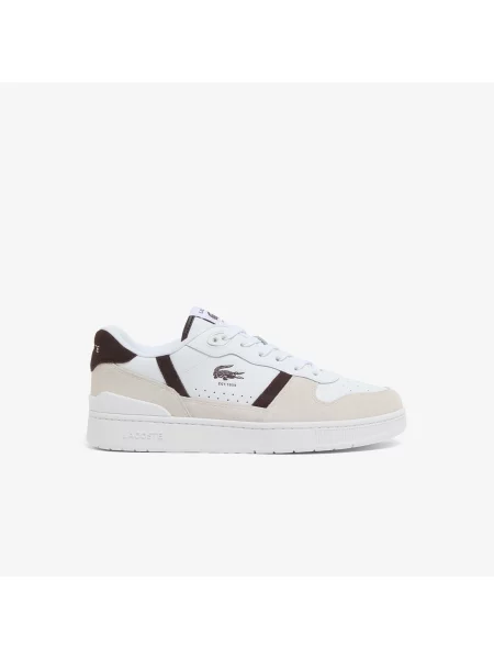Lacoste Skórzane Sneakersy T-Clip Set biały
